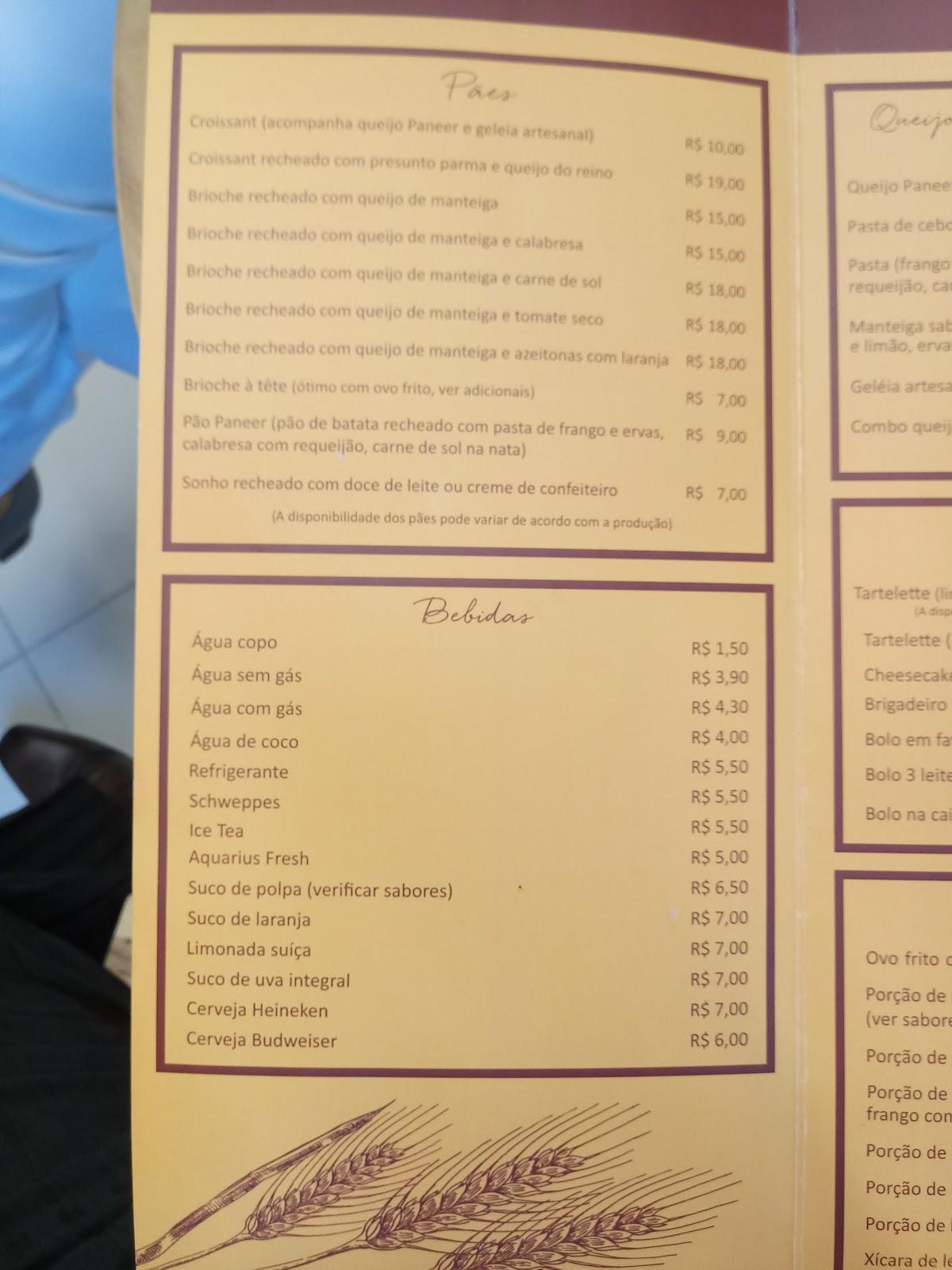 Paneer - Unidade Lagoa Nova cardápio