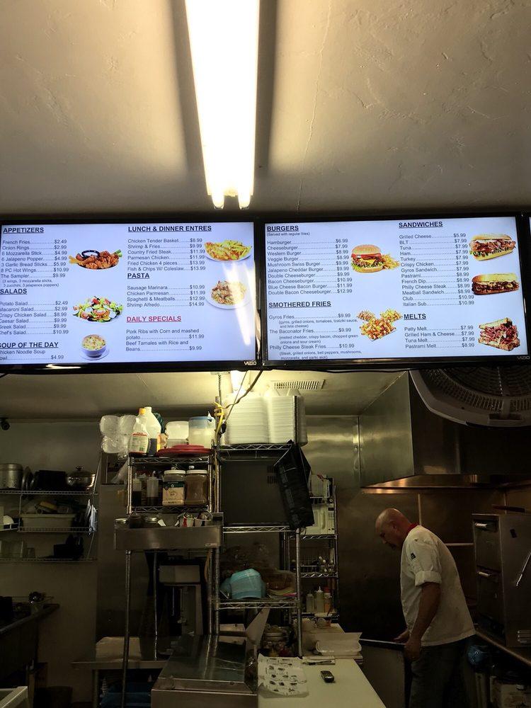 Menu at Oak Shores Malt Shop restaurant, Campo, Lake Morena Dr