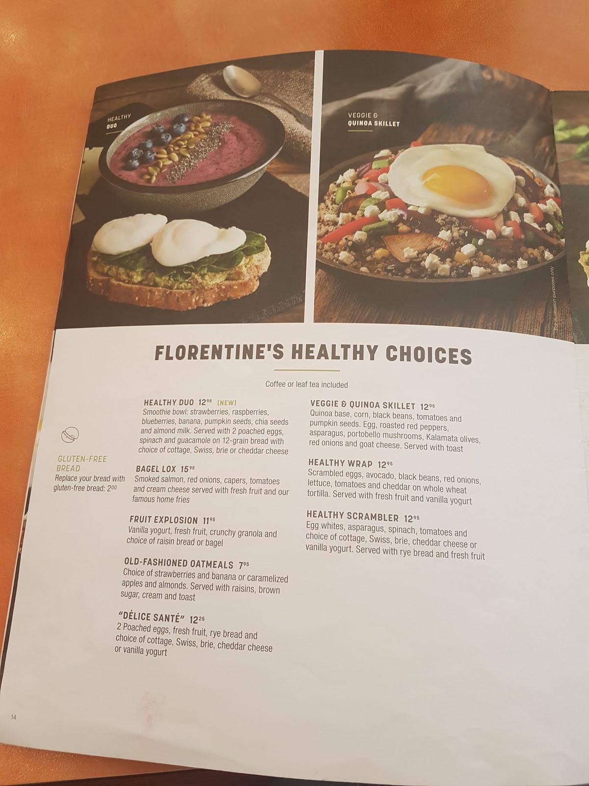 Carta del restaurante Ben & Florentine,