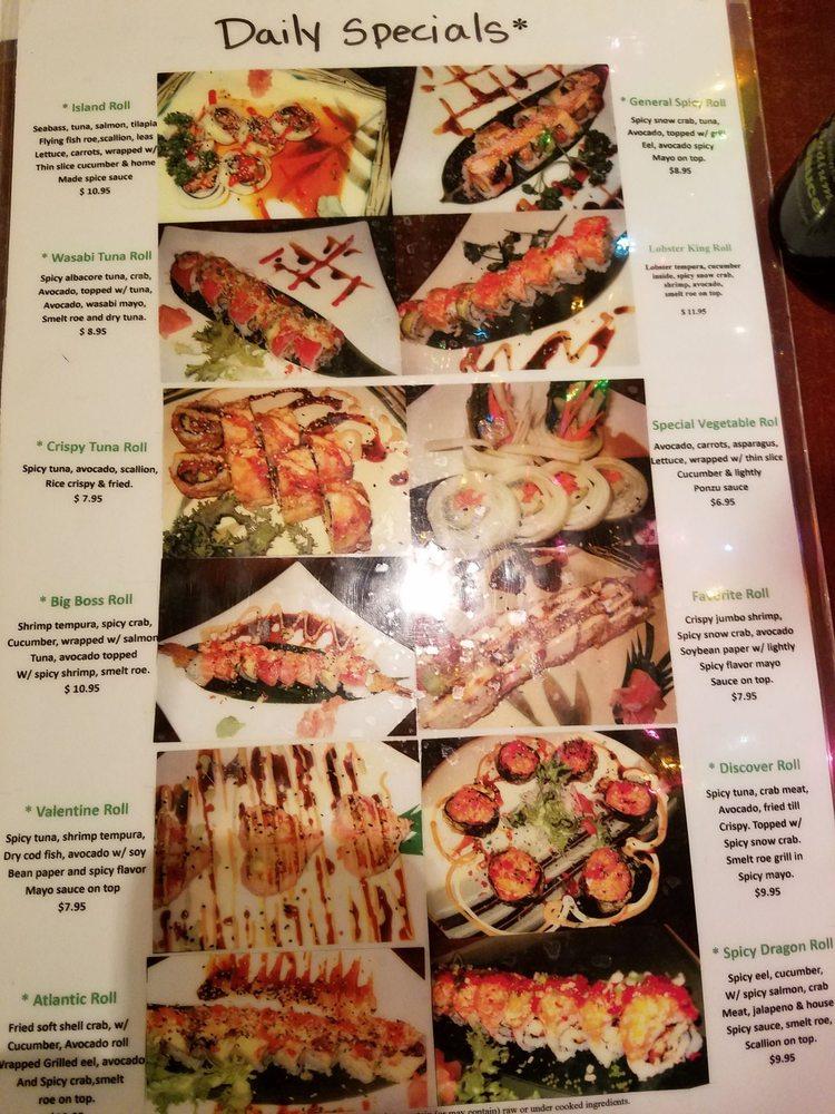 Menu at New Zealand Cafe, Charlotte
