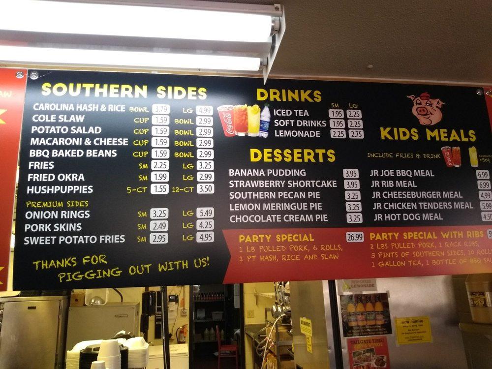 Menu at Maurice's BBQ Piggie Park, Columbia, 252 Oneil Ct