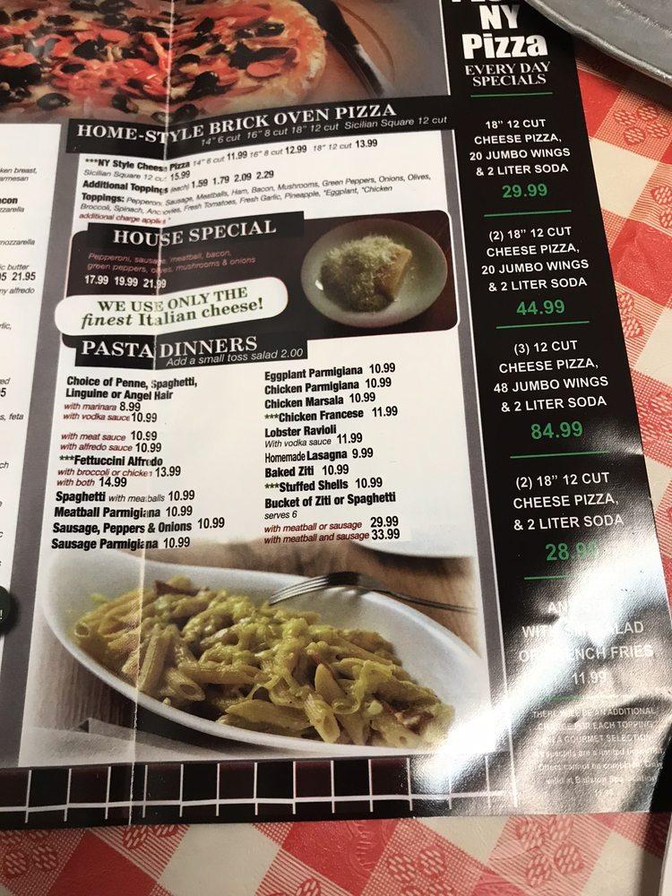 Menu at I Love NY Pizza pizzeria, Ballston Spa