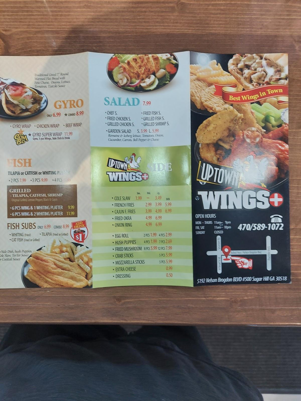 Carta del restaurante Uptown wings+, Sugar Hill