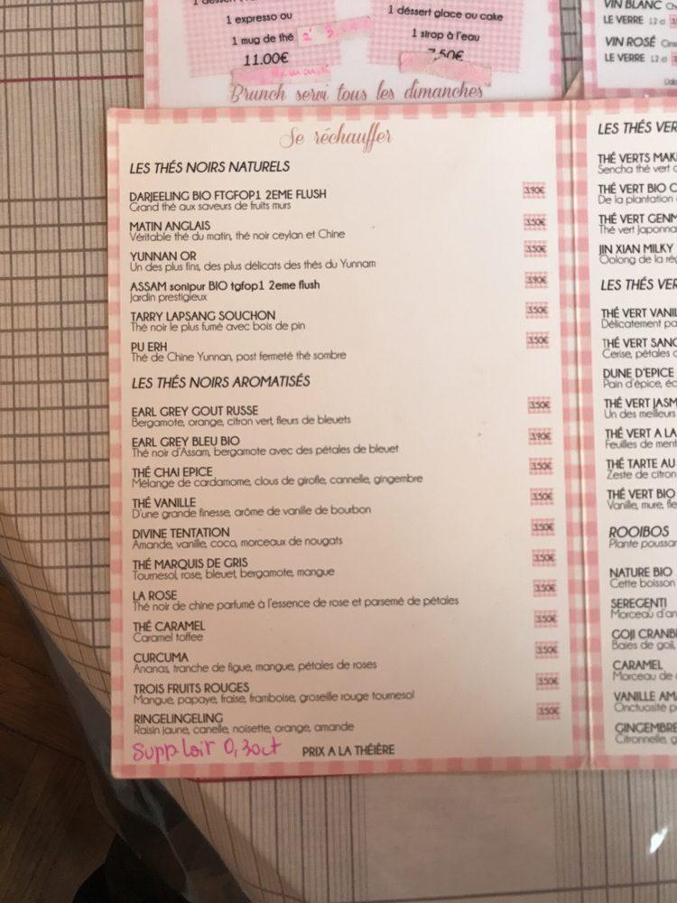 Menu at Les Volets Roses restaurant, Bayeux