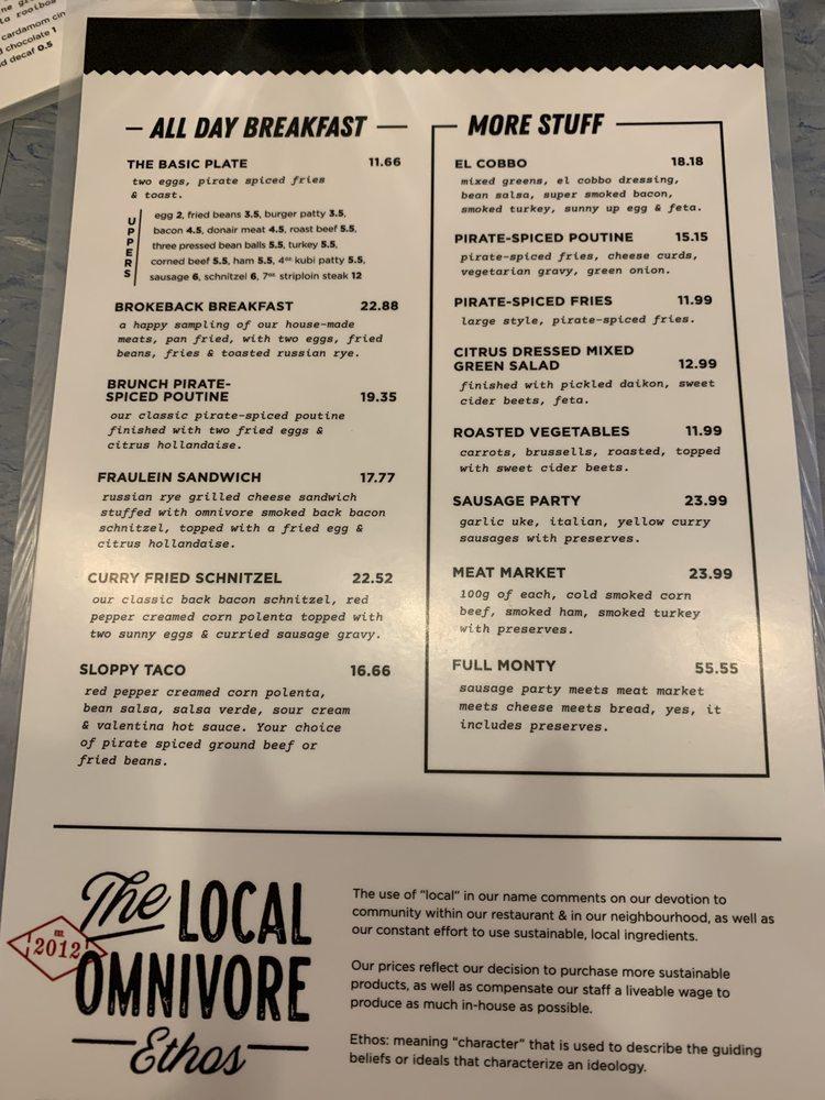 Menu at GRAVY burgers and fries restaurant, Edmonton
