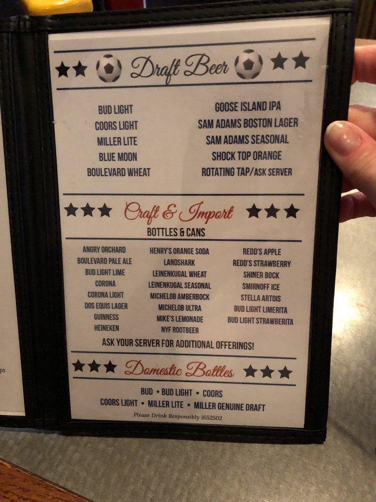 Menu at Madrocks Restaurant & Sports Bar, Derby