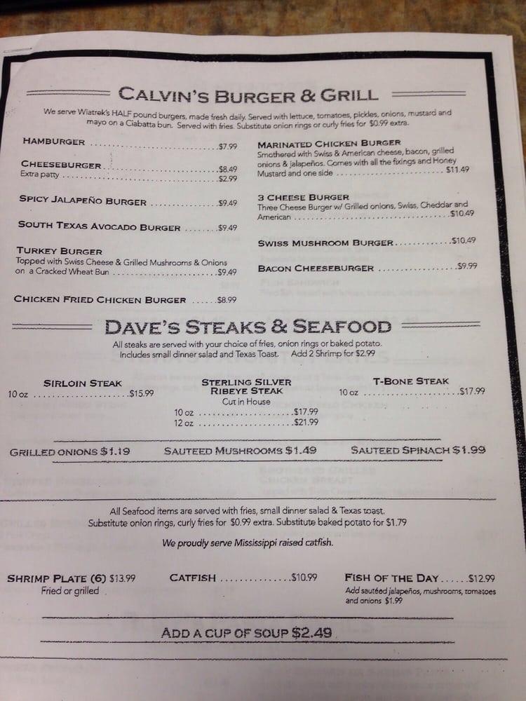 Menu at Jack's Cafe, Floresville, 507 10th St