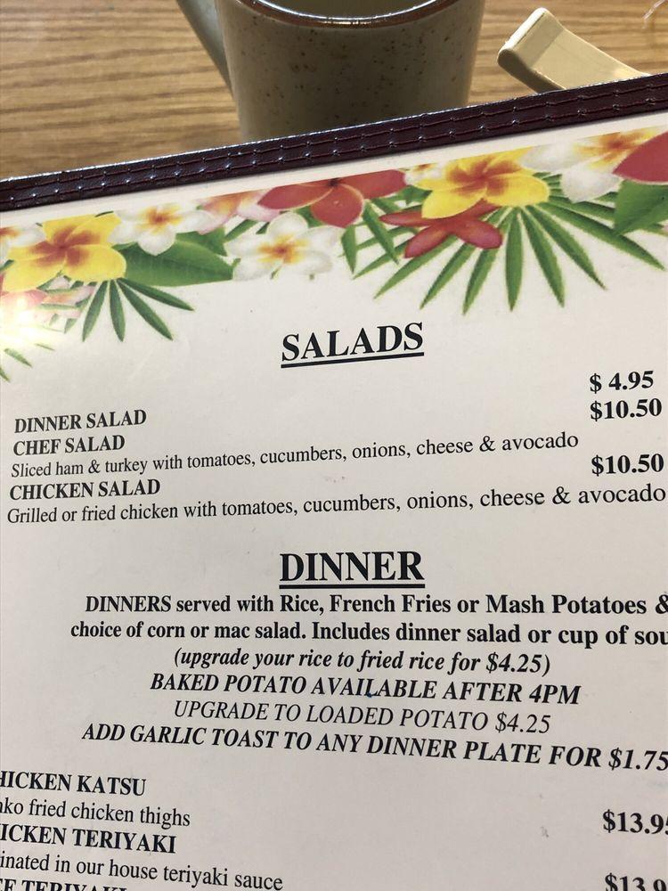 Menu at Kava's Pancake House restaurant, Anchorage, 100 Muldoon Rd