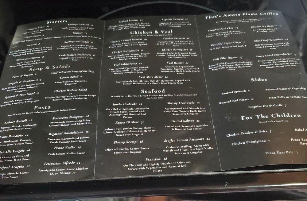 Menu At That S Amore Pizzeria Indian Land