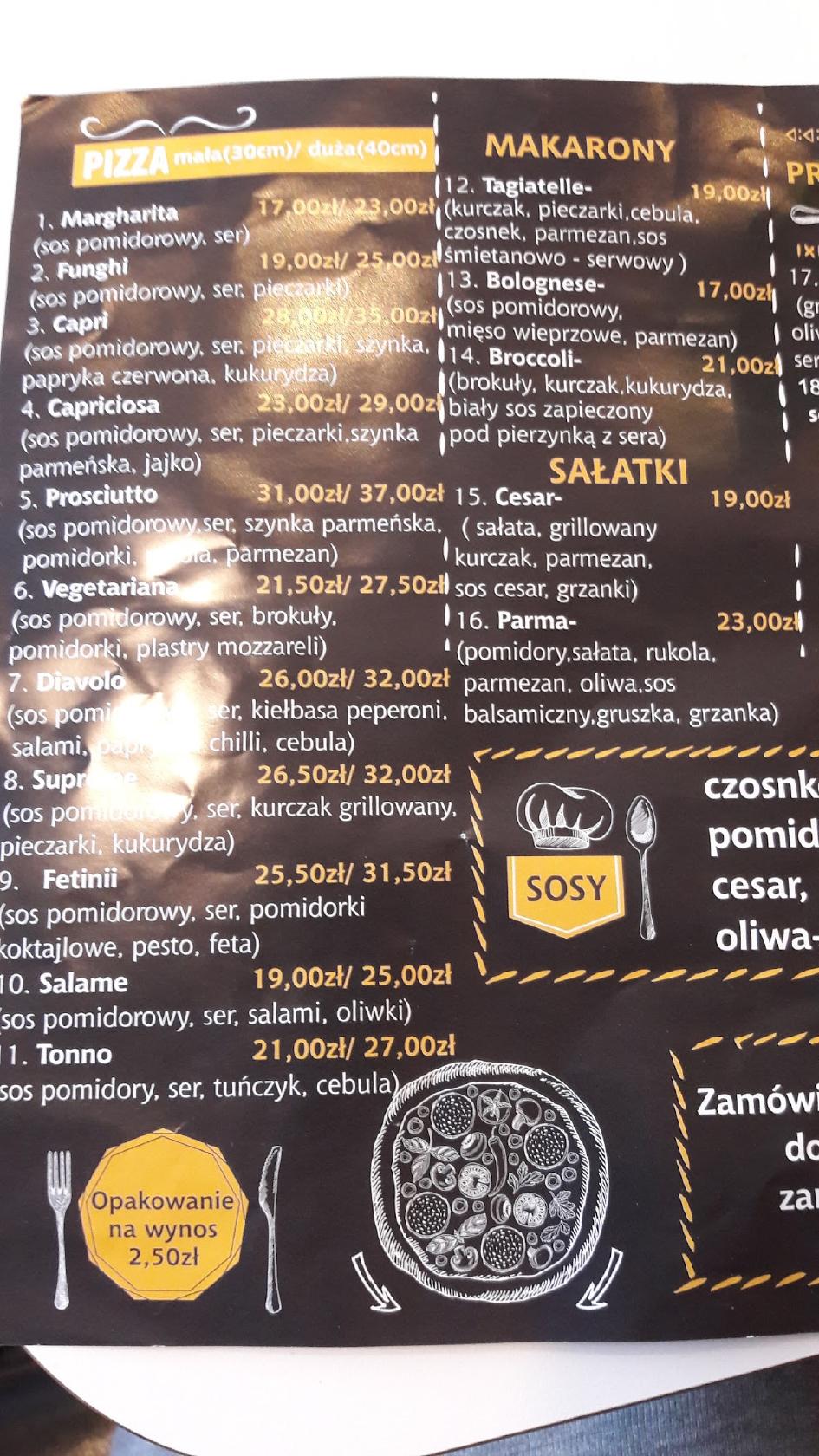 Menu At Bar Kebab Niemodlin Niemodlin