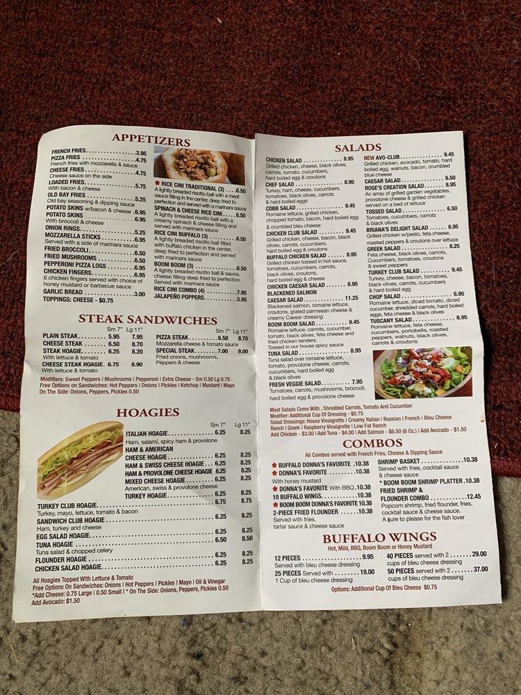 Menu at Sandwich Club, Langhorne