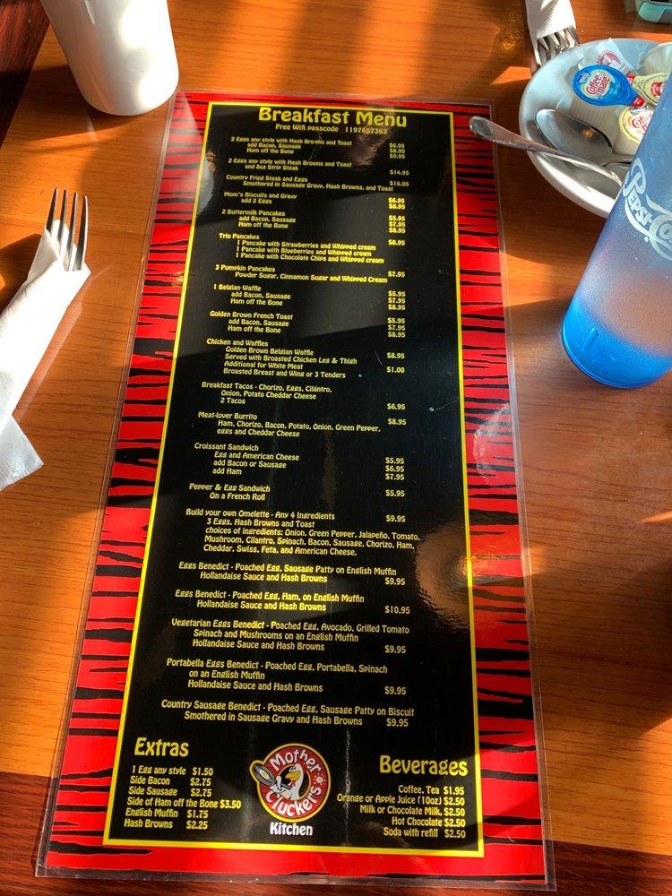 Menu at Mother Cluckers Kitchen Chicago restaurant, Chicago