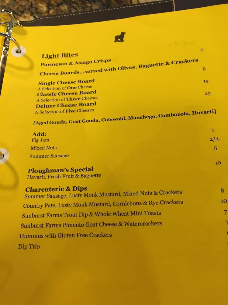 Menu at Battery Park Book Exchange pub & bar, Asheville