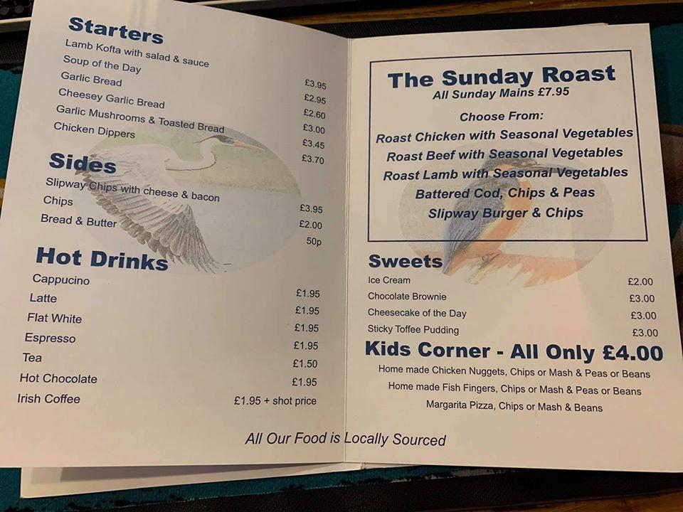 Menu at The Slipway Bar & Restaurant, Ormskirk
