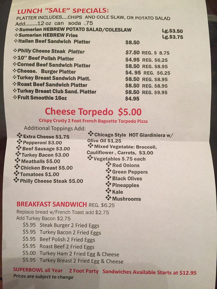 Menu at Cornerstone Bakery, Florissant, US67