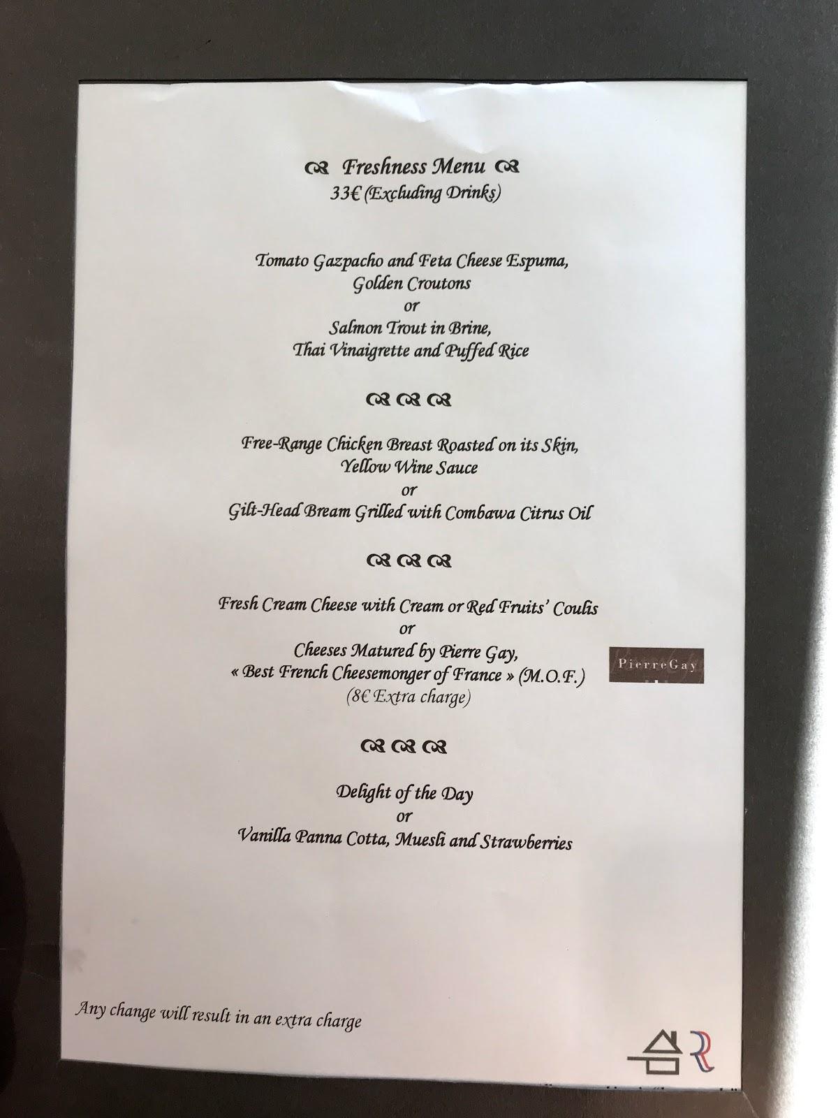 Menu at Auberge de Savoie restaurant, Annecy, 1 Pl. Saint-François de Sales
