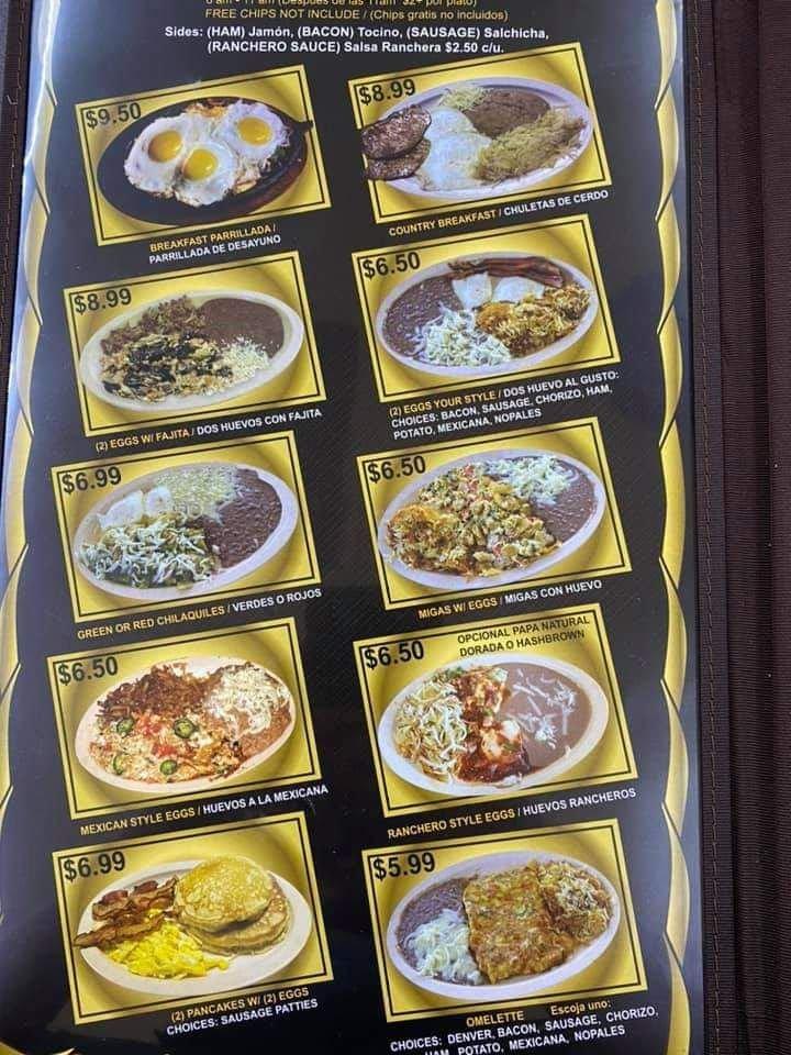 Menu at El Tapatio2 restaurant, Huntsville
