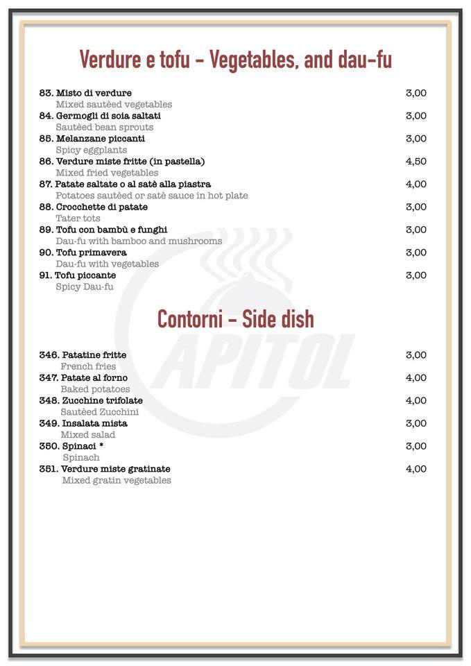 Menu di Capitol 