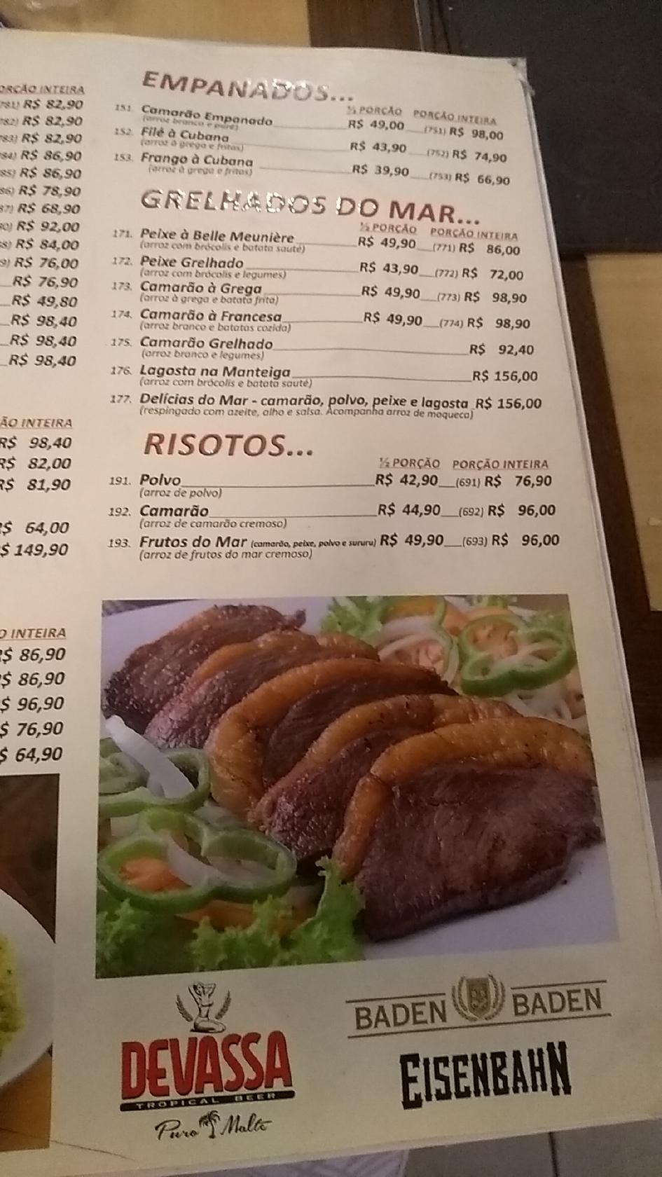 Menu em Giro Praia Bar e Restaurante, Recife