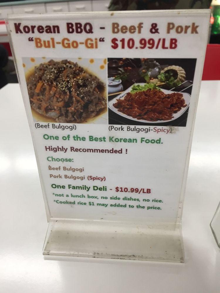 Menu at Family Deli, Newburgh, Rte 9W