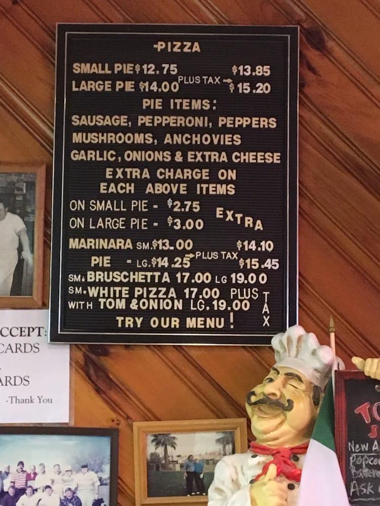 Menu at Johnny's Pizzeria, Mount Vernon