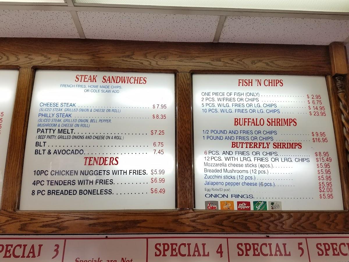 Menu at Original Buffalo Wings Restaurant, Petaluma