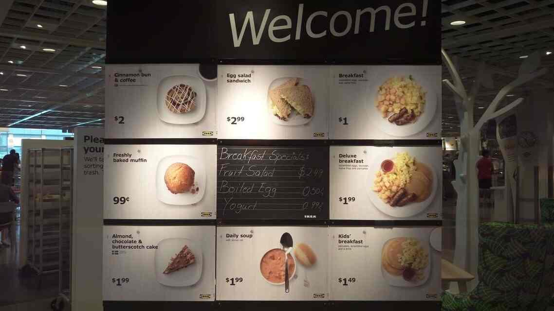 Menu at IKEA Coquitlam Restaurant, Coquitlam