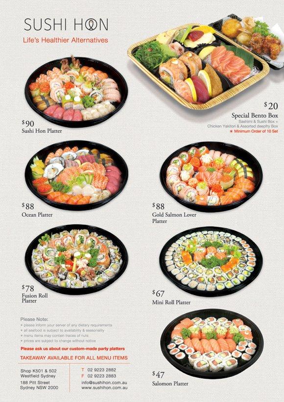Menu at Su Kim restaurant, The Rocks