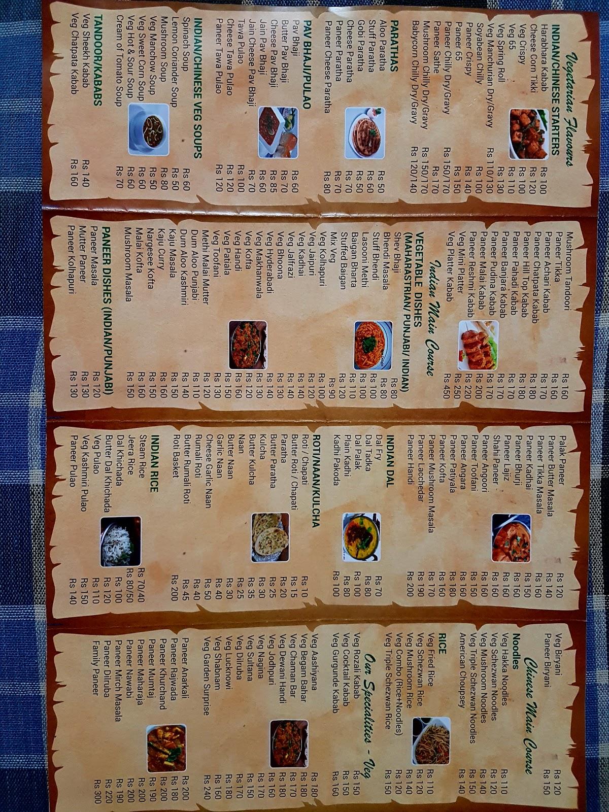 Menu at Spicy Flavours Family Restaurant, Nashik