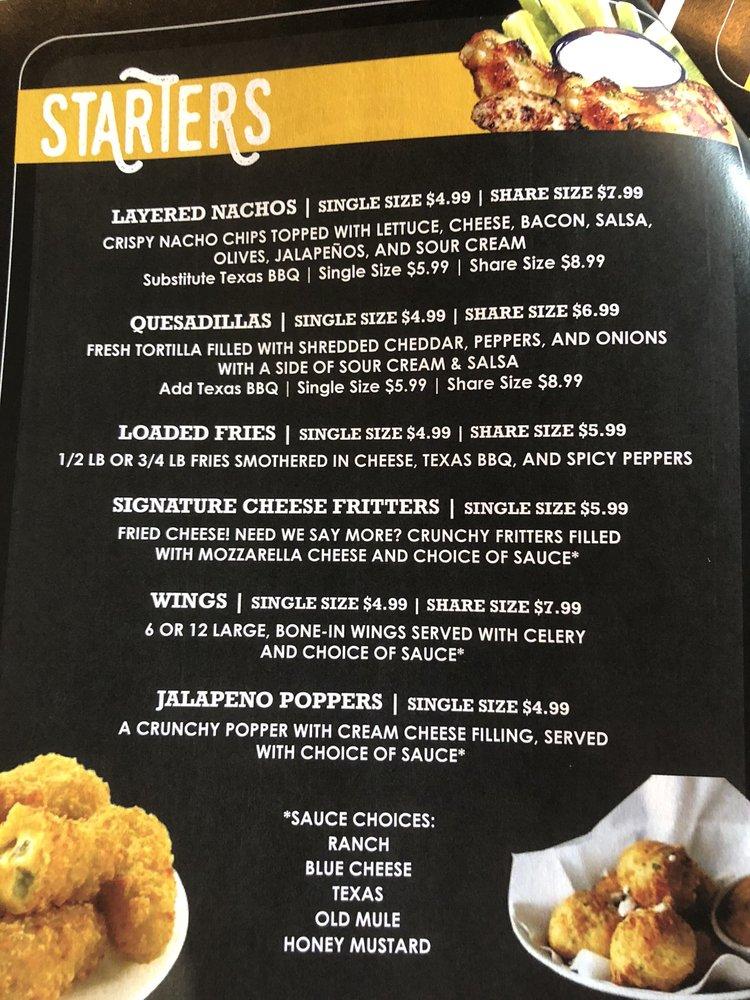 Menu at Smiley's Travel Center and Sports Bar, Raphine