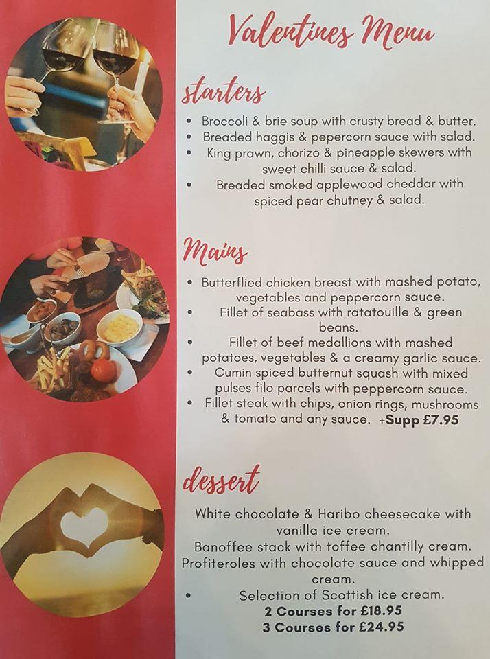 Menu at The Linden Inn Bar & Steakhouse, Stirling
