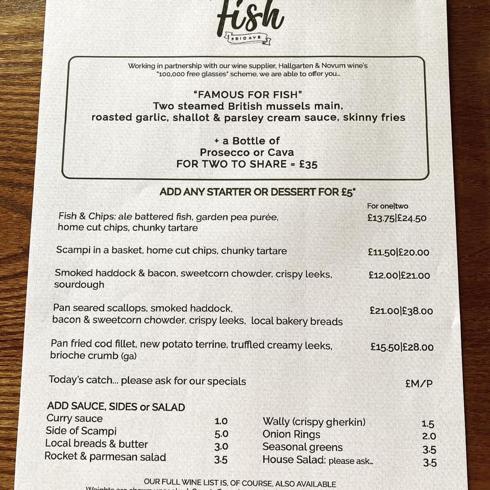 Menu at Crown Old Dalby pub & bar, Old Dalby