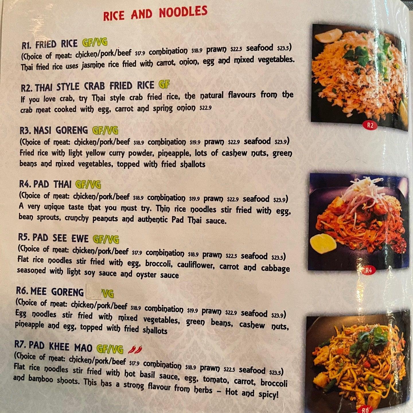 menu-at-eat-thai-restaurant-blenheim