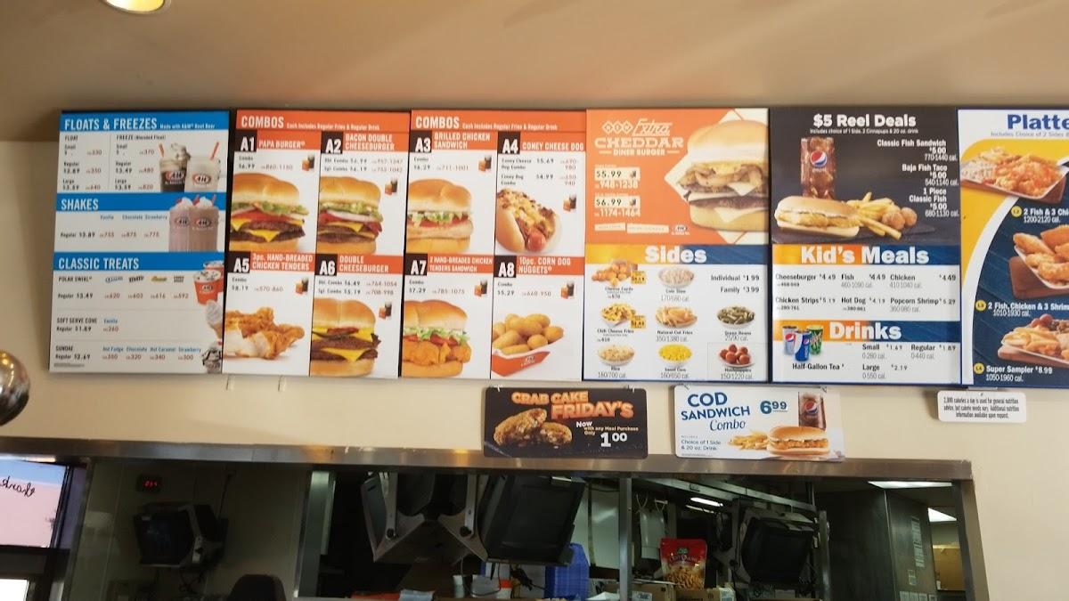 menu des argents de Long John