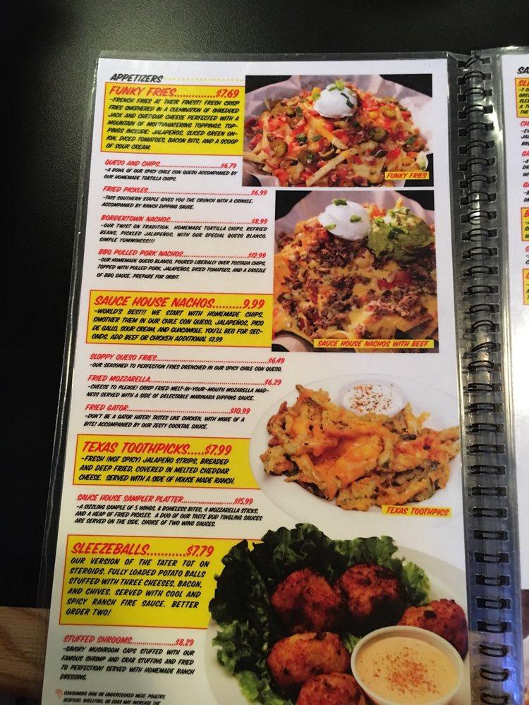 Carta del restaurante Wing Daddy's Lubbock, Lubbock