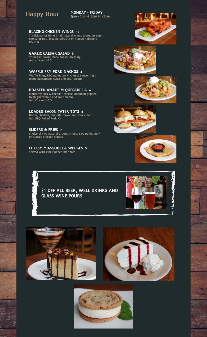 Menu at Blazing Onion restaurant, Gig Harbor, Point Fosdick Dr