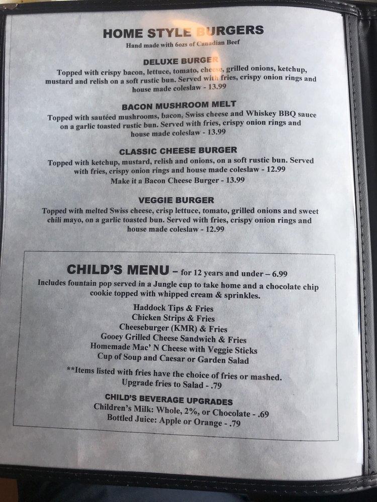 Menu at Waves Seafood & Grill restaurant, Bridgewater