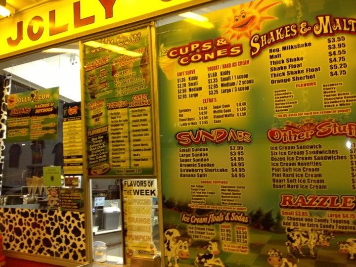 Menu at The Jolly Cow, Lake Katrine