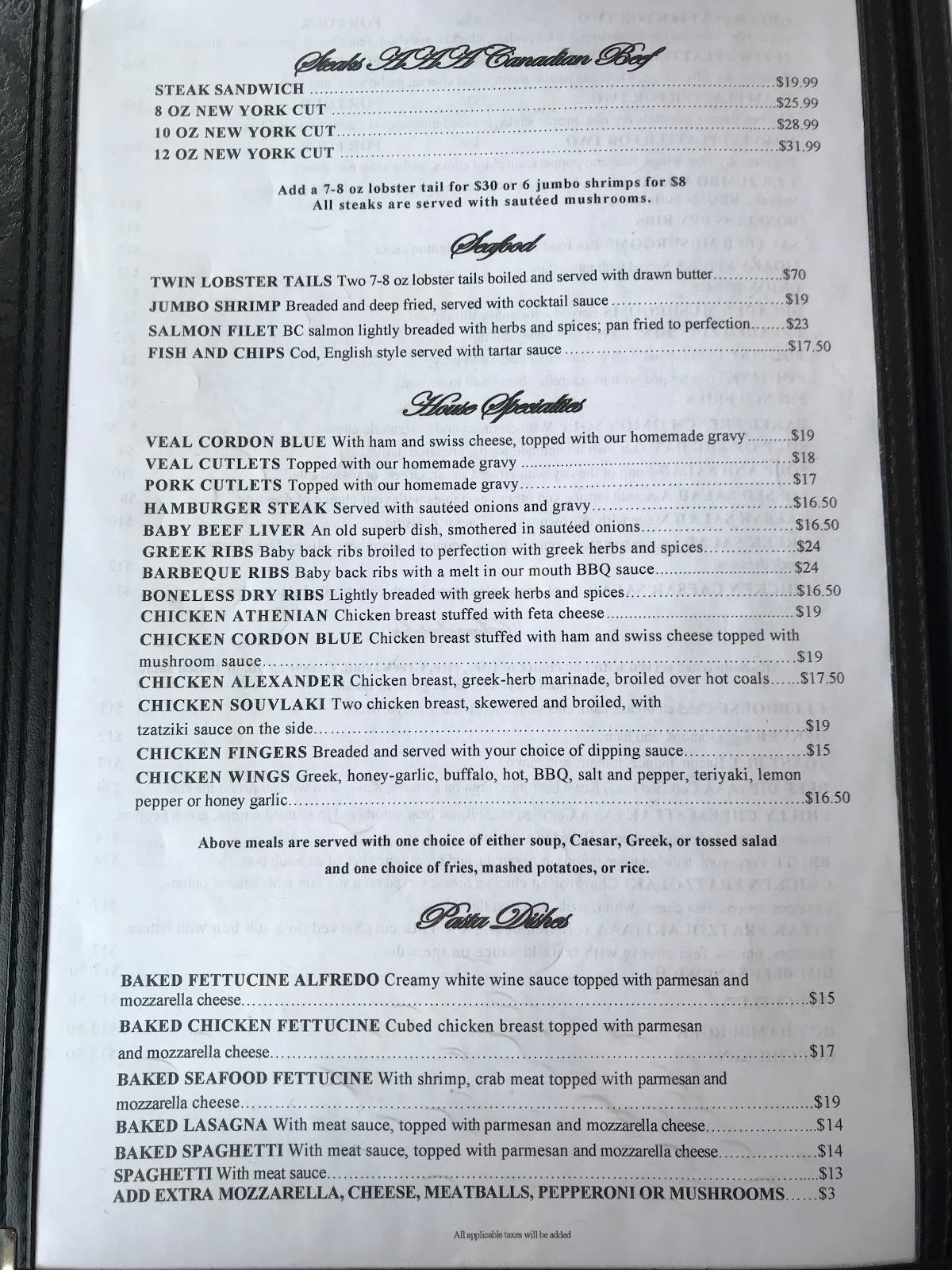 Menu At Homestead Restaurant Wynyard   R28e Menu Homestead 2022 10 