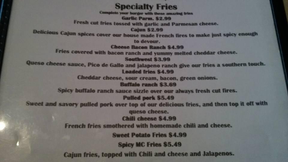 Menu at Southside Steak and Grill pub & bar, Wilmington