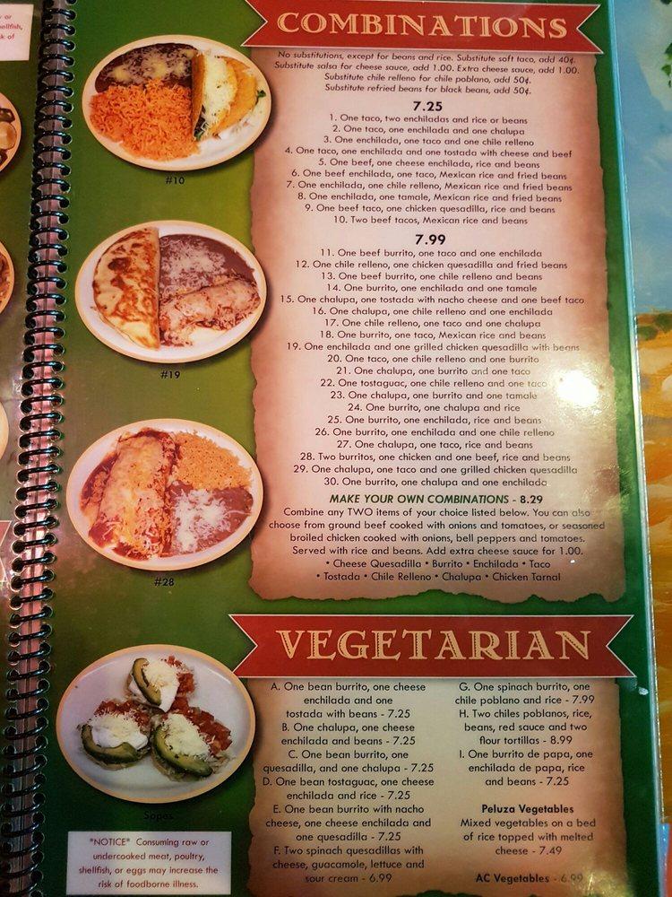 Menu at Monte De-Rey restaurant, Walkertown, Old Hollow Rd