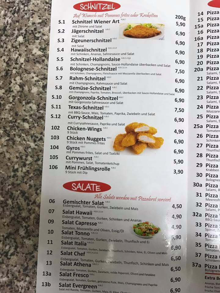 Speisekarte von Pizzeria Fresco Fuldatal, Fuldatal
