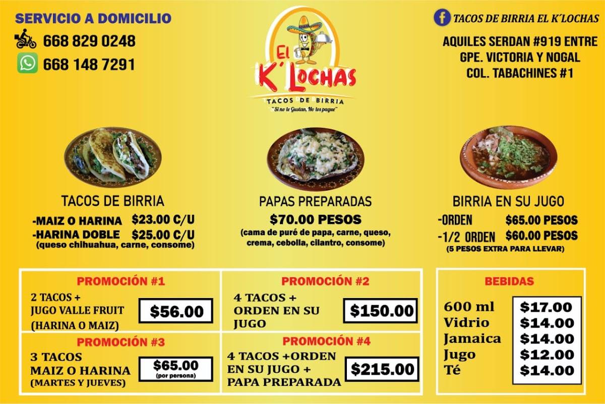 Restaurante Tacos del Birria El K'lochas, Los Mochis - Opiniones del  restaurante