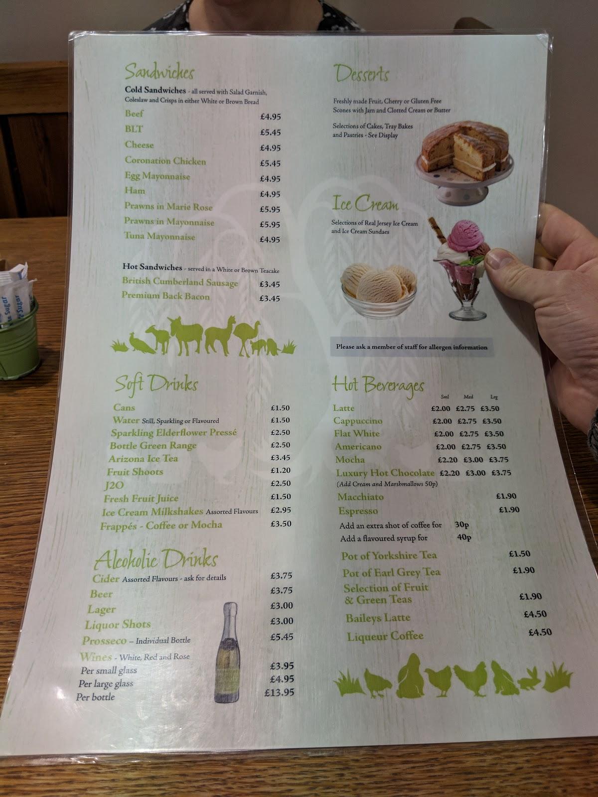Menu at Eggs & The Garden Coffee Lounge restaurant, Liversedge