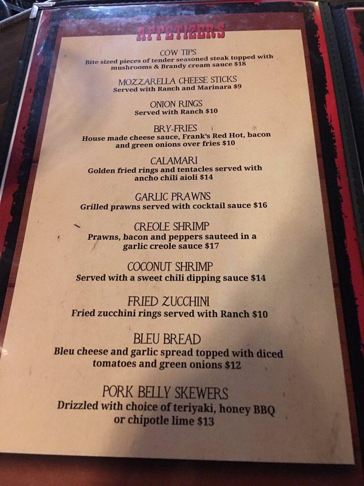 Menu at Ranch House Restaurant & Bar, Yuba City
