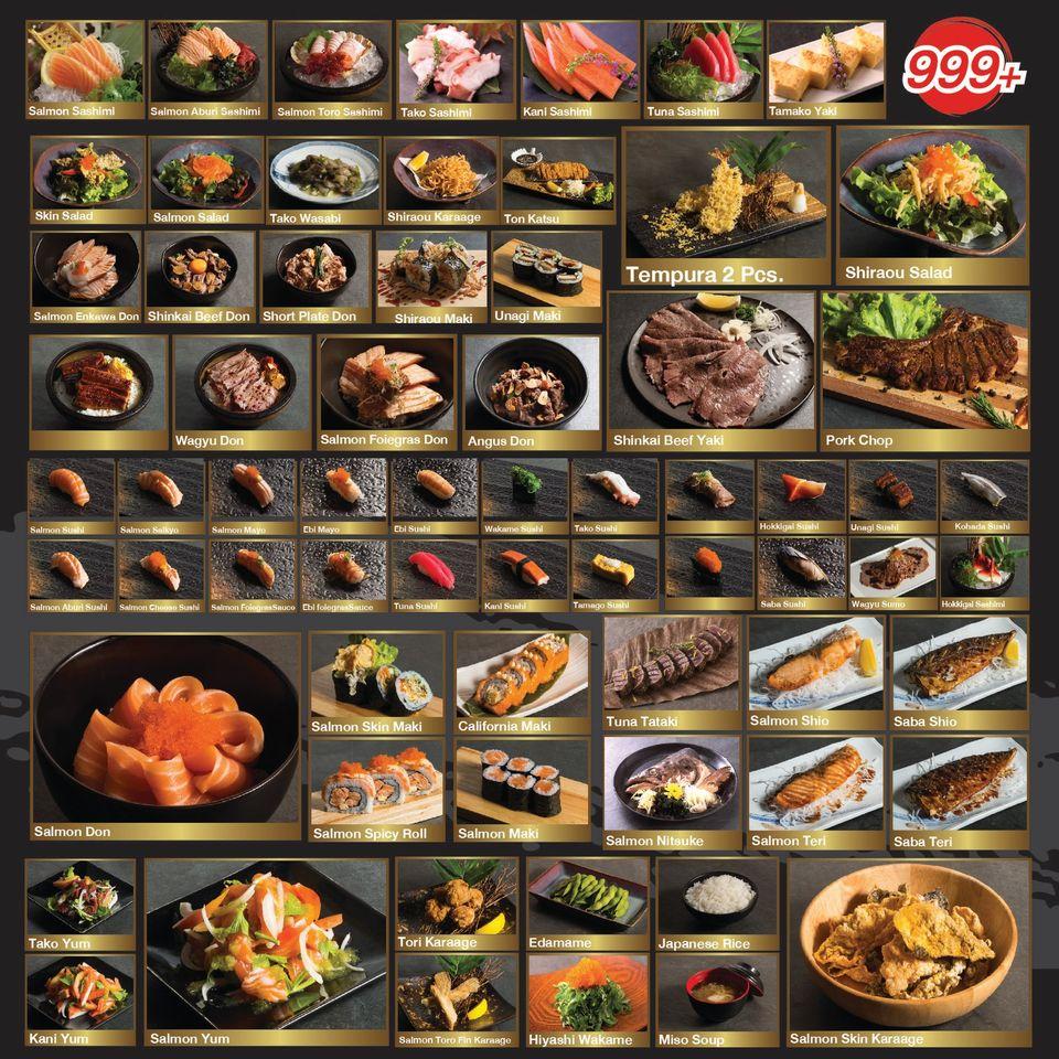 Carta de Shinkai Premium Sushi Bar, Bangkok, 10 Ratchaphruek Rd