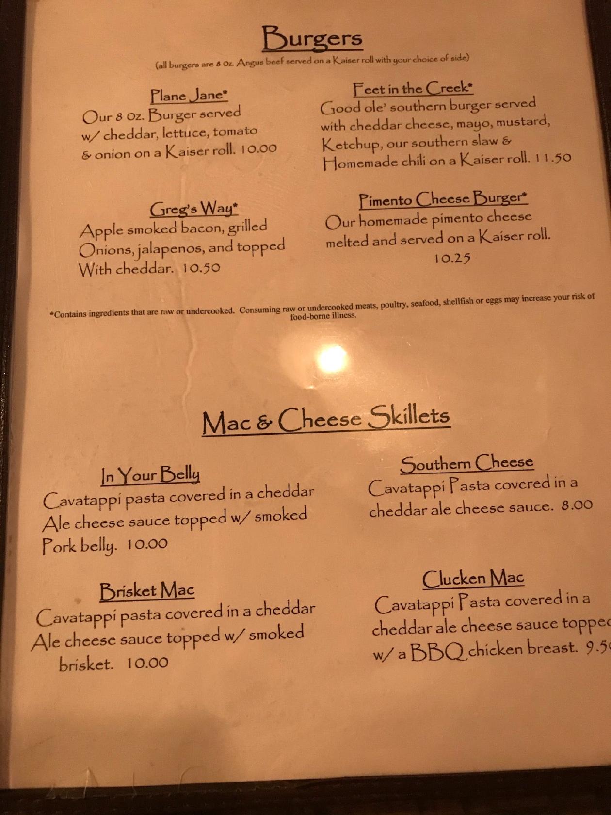 Menu at Garden Cafe, York
