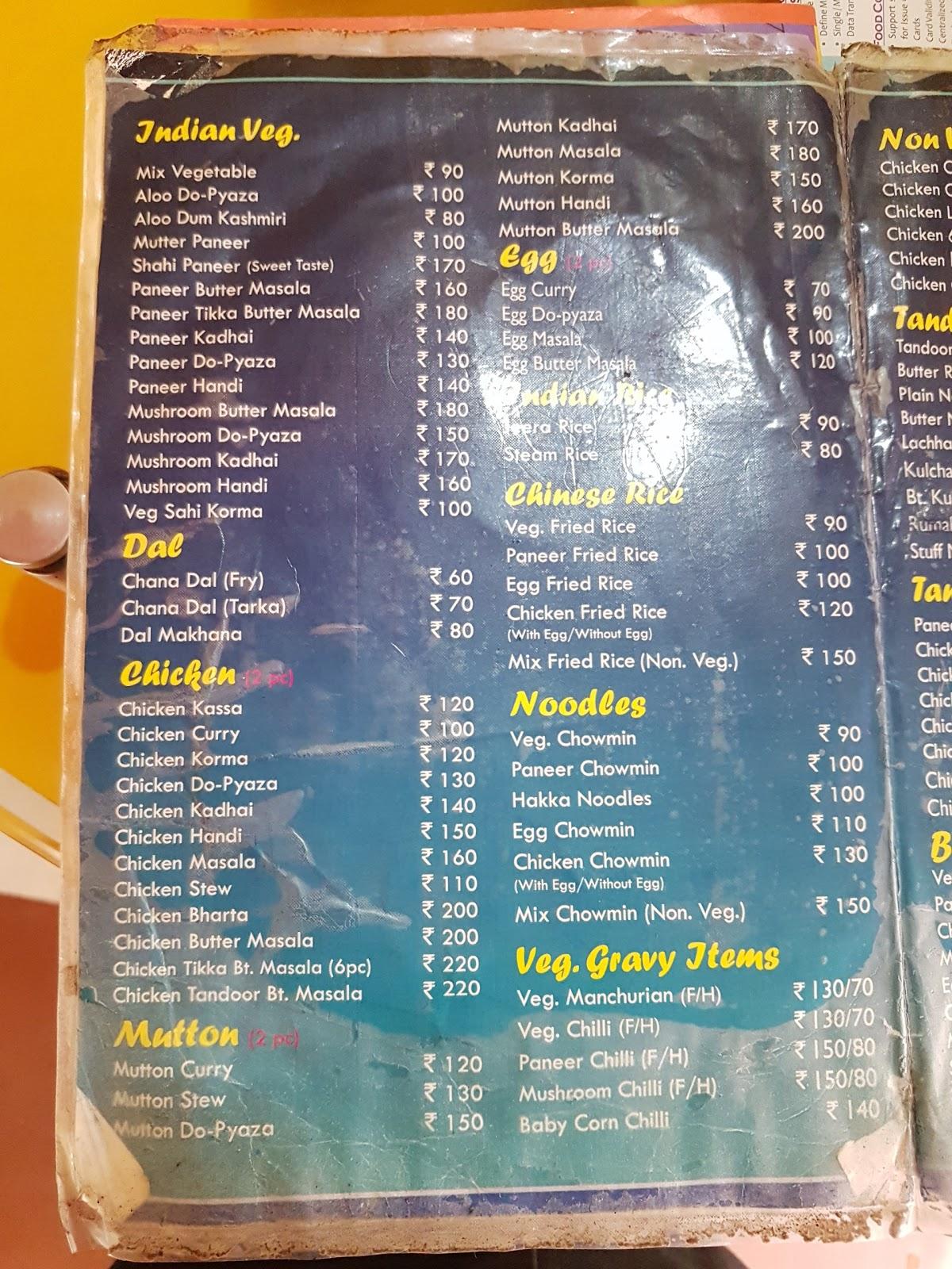 Biryani Shop menu