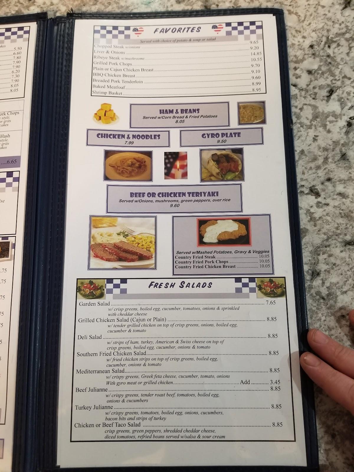 Menu at Blueberry Hill Pancake House restaurant, Portage