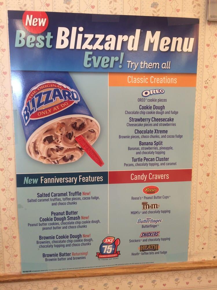 Carta del restaurante Dairy Queen, Reedsport, Oregon Coast Hwy